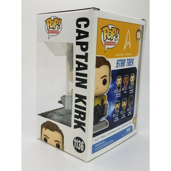 Funko 1136 CAPTAIN KIRK in Chair Star Trek Original Series TV Pop NEW Unopened - Picture 6 of 10